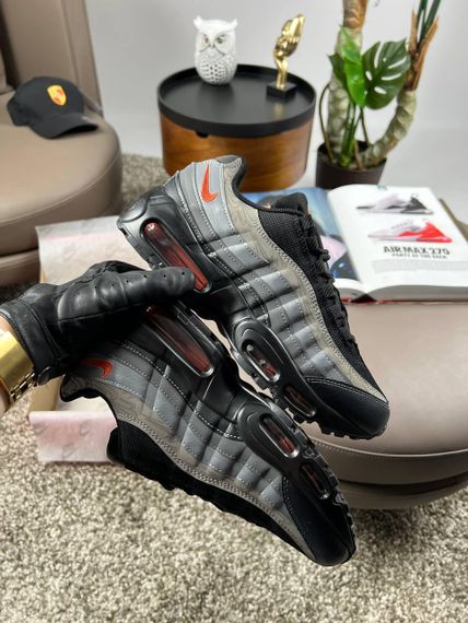 Кросівки  N1k2 M Air Max 95 PRM Black Grey Orange весна / літо / осінь A3591 44 28. | Зображення 7