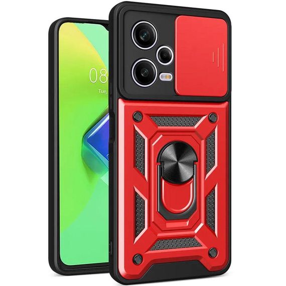 Чохол Ummi Camshield Serge Ring для Xiaomi Redmi Note 12 Pro+ 5G Червоний / Red