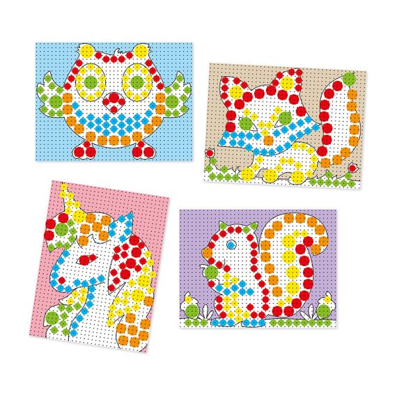 Набір - Для Занять Мозаїкою (10 Мм Фішки (150 Шт.) + Дошка 22Х16) | Зображення 6