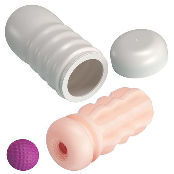 Мастурбатор PRETTY LOVE Flora Vacuum Cup, TPE, телесный цвет Sex Aura | Зображення 3