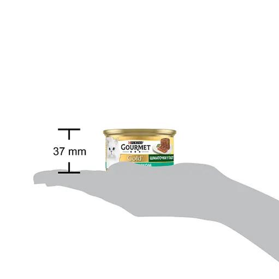 Вологий корм Purina GOURMET GOLD для дорослих котів, паштет із кроликом 85г | Зображення 4