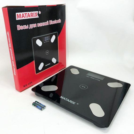 Bluetooth смарт весы весы напольные MATARIX, Цифровые весы для тела для контроля потери веса FO-78 | Зображення 8