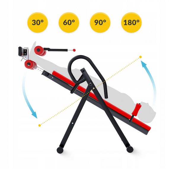 Стіл інверсійний 4FIZJO регульований 4FJ0654 Black/Red (P-5905973401944) | Зображення 7