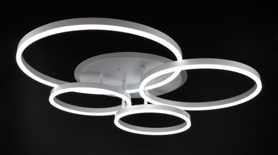 Люстра світлодіодна стельова LED світильник для квартири на стелю лед з пультом 26110 Білий 12х69х79 см. | Зображення 1