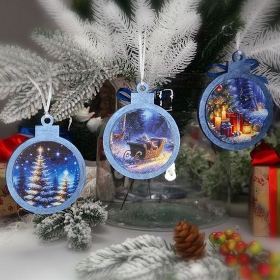 Творчий набір для створення 3-х ялинкових прикрас "Fairytale Christmas" FDCKW-051 | Зображення 2