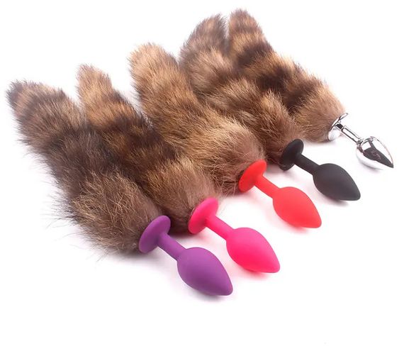 Силіконова анальна пробка з лисячим хвостиком | Зображення 6