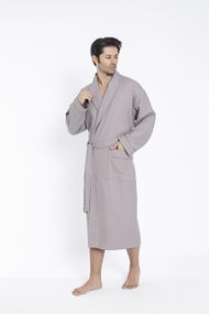 Чоловічий халат Nusa 22655 сірий 2XL