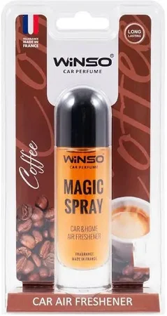 Освіжувач повітря в блістерній упаковці WINSO Magic Spray 30 мл. - Coffee