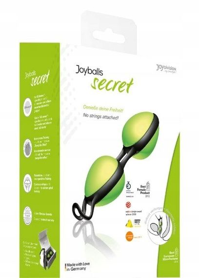 Вагінальні кульки Joyballs secret, Зелено-чорні Sex Aura | Зображення 5
