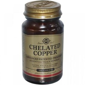 Микроэлемент Медь Solgar Chelated Copper 100 Tabs