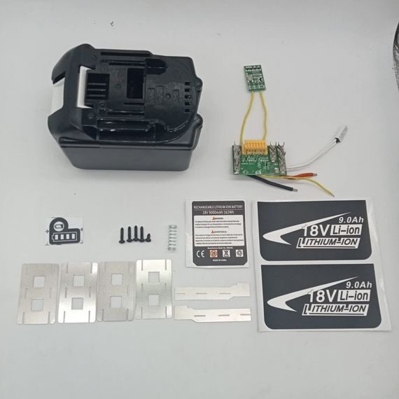 Корпус для інструменту шуруповерта Makita 15S3P15*18650 для АКБ-інструменту 21V BL18650 з індикаторм | Зображення 4