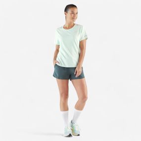 Футболка жіноча Run 500 Dry для бігу зелена - XL