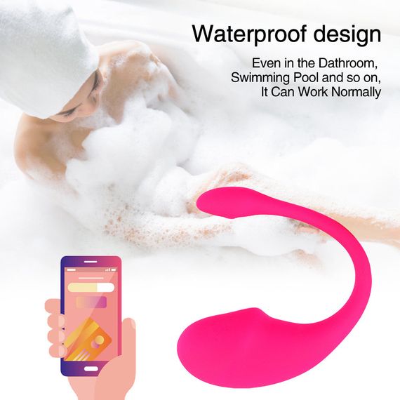 Вагінальне віброяйце "Egg Vibrator", смарт управління, колір рожевий, 9 режимів вібрації Sex Aura | Зображення 5