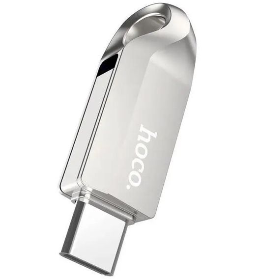 Флешка HOCO UD8 Smart Type-C USB 128Gb, серебристая | Зображення 2
