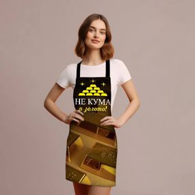 Фартук 3D "Не кума а золото" 3792 16532 80х60х24 см