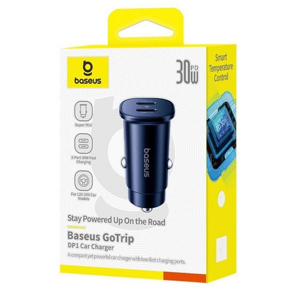 АЗП Baseus GoTrip DP1 PD30W (2USB-C) (C00072300123) Cosmic Black | Зображення 3