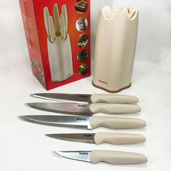 Набір ножів для нової кухні Magio MG-1090, Хороші ножі для кухарів, Набір AT-744 ножів різаків