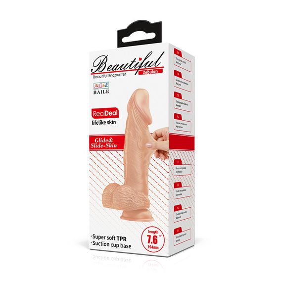 Фалоімітатор - Beautiful Encounter Zebulon Dildo Flesh sexstyle | Зображення 3