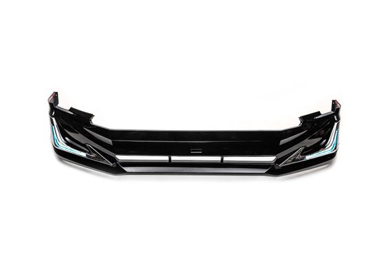 Накладки на передній і задній бампер Modelista V3-LED (2017-) Чорний колір для Toyota Land Cruiser Prado 150 | Зображення 8