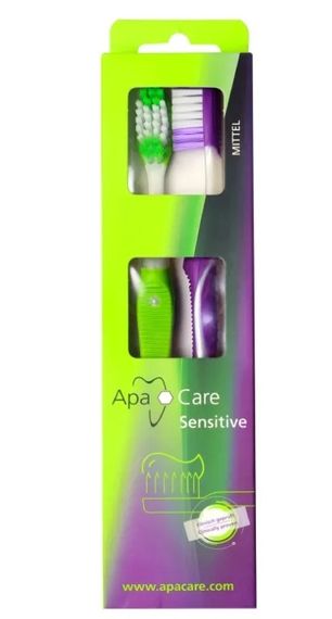 Зубна щітка ApaCare, середньої жорсткості з щетиною 3D Micro Clean (2шт.) | Зображення 1