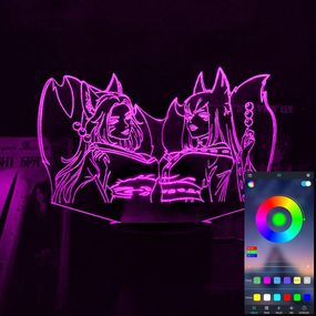 Акриловый светильник-ночник управление с телефона Мари и Аи tty-n002052