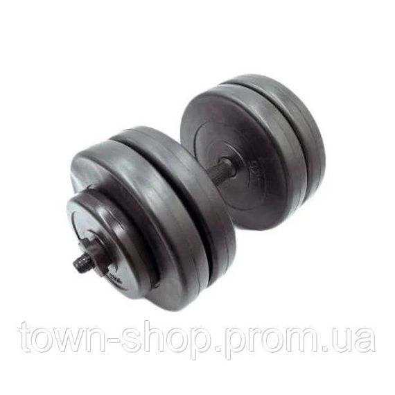 Гантель наборная композитная в пластиковой оболочке Rock pro 23 кг NE-PL-G-023