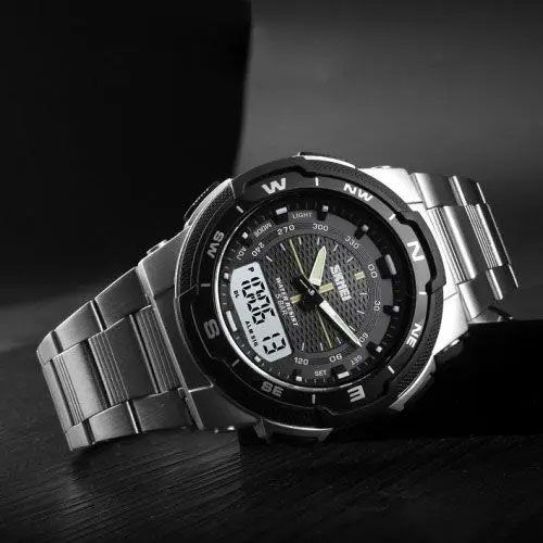 Годинник армійський оригінал SKMEI 1370SI | Годинники наручні електронні тактичні | FZ-818 Водостійкі тактичні | Зображення 2
