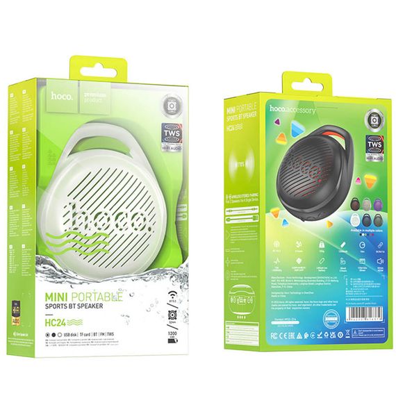 Bluetooth Колонка Hoco HC24 Hearty sports Paint white | Зображення 2