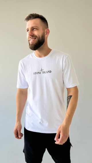 Футболка Stone Island колір білий | Зображення 4