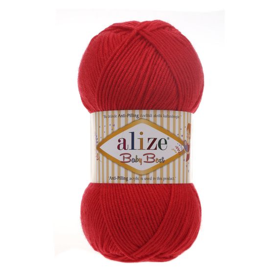 Пряжа Alize Baby Best No 56 (Алізе Бебі Бест) – 10% Бамбук, 90% Антипілінг Акрил, 100г/240м