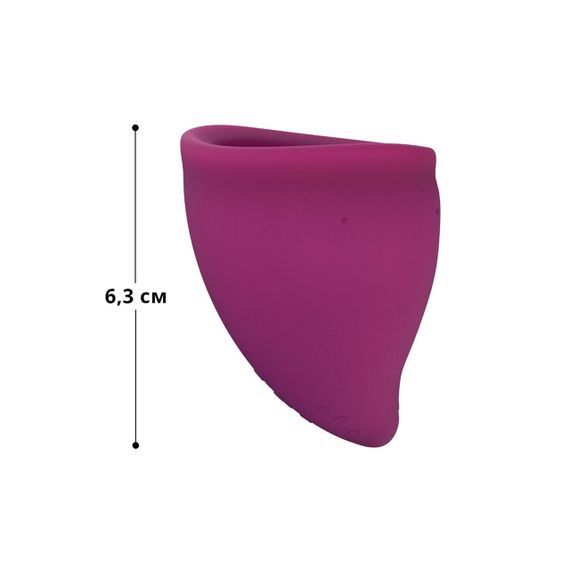 Менструальна чаша Fun Factory FUN CUP SIZE B, бордова, багаторазова, діаметр 4,3 см, об’єм 30 мл Sex Aura | Зображення 1