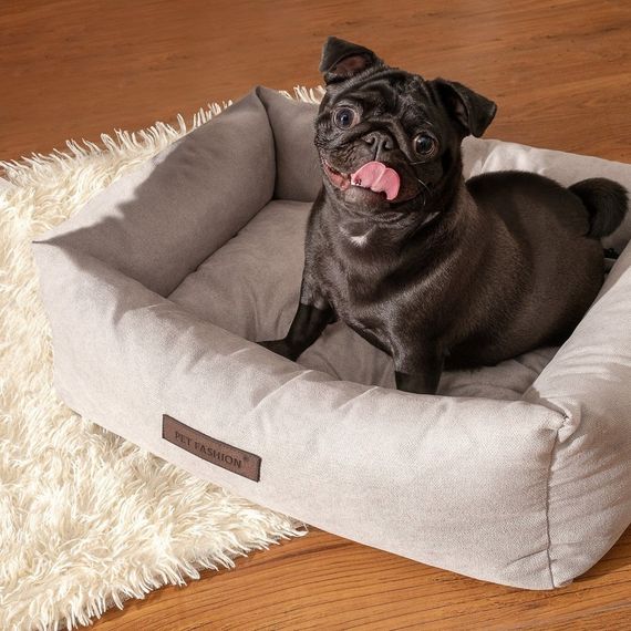Лежак Pet Fashion Bond №1 для собак сірий 60х50х18 см | Зображення 1