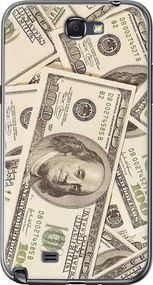 Чехол на Samsung Galaxy Note 2 N7100 Доллары "3016u-17-17620"