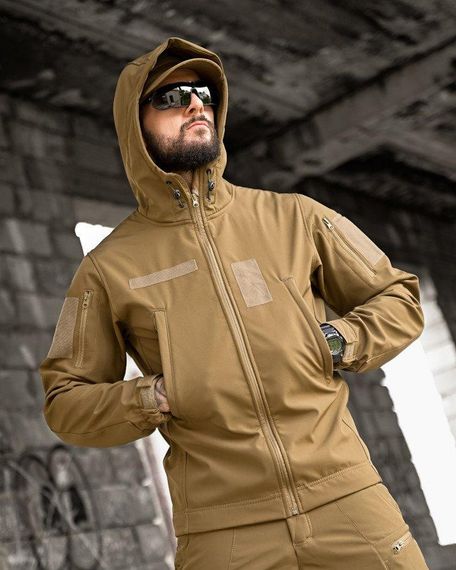 Тактичний костюм софтшел sofftshel AURA койот ПП7821 | Зображення 4