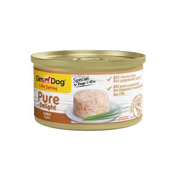 Корм вологий GimDog Pure Delight для собак мініатюрних порід з куркою 85 г