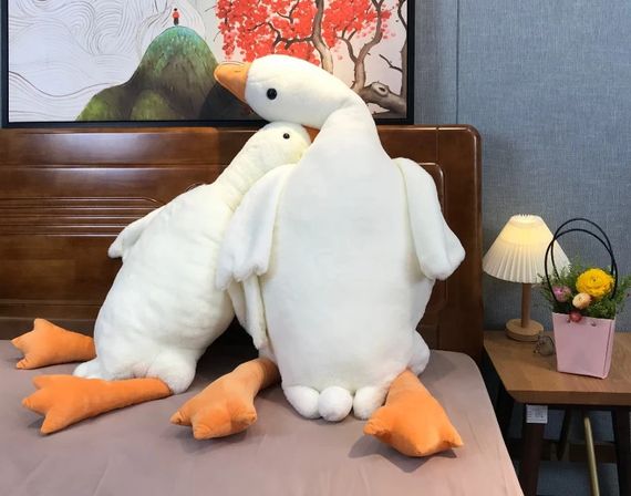 Плюшевий Гусак 160 см, Велика Іграшка у вигляді гусака для обіймів   знижка