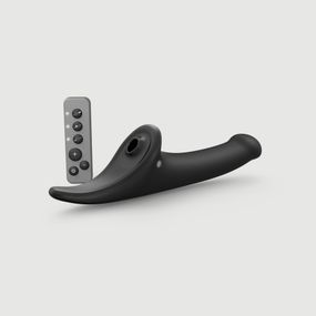 Вибронасадка для страпона с вакуумной стимуляцией Strap-On-Me Multi Orgasm Dildo M Black
