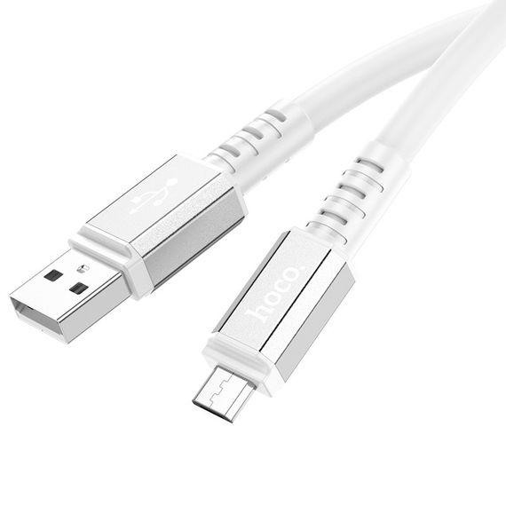 Дата кабель Hoco X85 Strength USB to MicroUSB (1m) White | Зображення 2