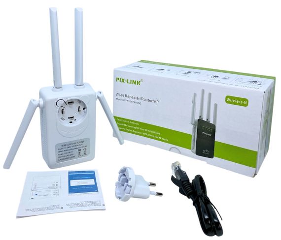 Репітер WiFi підсилювач розширювач сигналу вай фай ретранслятор точка доступу до інтернету Pix-Link LW-WR09 | Зображення 7