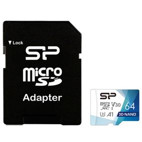 Карта памяти Silicon Power 64Gb microSDXC U3 A1 V30 Superior Color 100R/80W + adapter (SP064GBSTXDU3V20AB) (SP064GBSTXDU3V20AB)