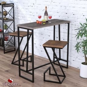 Стол барный Loft Design BS-110 дуб палена