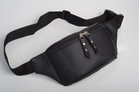 Сумка на пояс бананка Sambag Tirso MTH чорна 31 х 12 х 5 см (80131001)