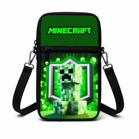 Сумка-чохол для телефону Minecraft,дитяча сумка через плече, водонепроникна міні-сумка (4795)
