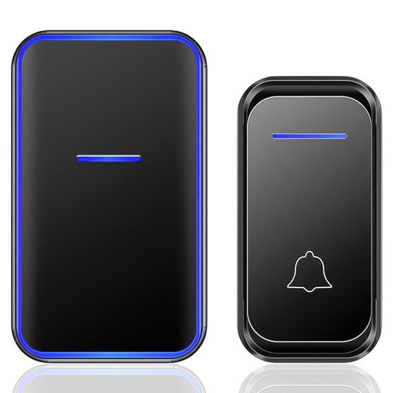 Беспроводной дверной звонок Digital Lion WDB-02, 38 мелодий, до 300 м, Чёрный (7486)