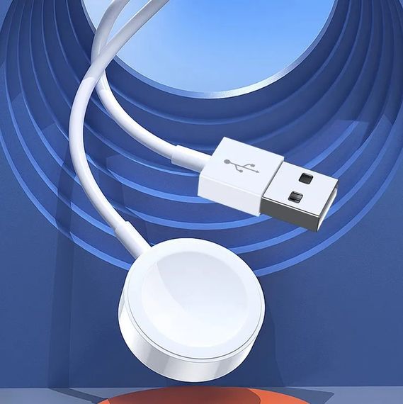 Зарядний пристрій, бездротова док-станція Kakusiga KSC-798 USB для Apple Watch серія 1-8 / SE / SE2 / Ultra | Зображення 4