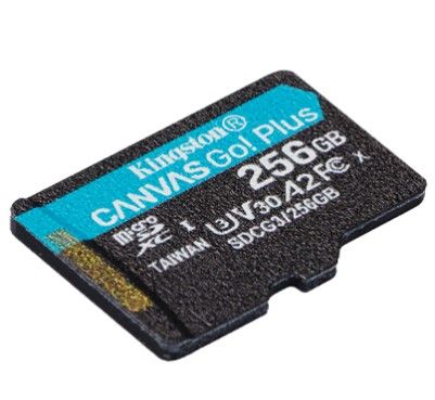 Карта пам'яті Kingston microSD 256GB C10 UHS-I U3 A2 R170/W90MB/s (SDCG3/256GBSP) | Зображення 1