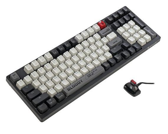 Механічна бездротова клавіатура A4Tech Bloody WS98 (Bloody Grey), сіро-біла | Зображення 3