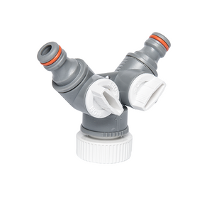 Трійник редукційний Bradas WHITE LINE з внутрішньою різьбою з запірними кранами 1"-3/4" WL-2222