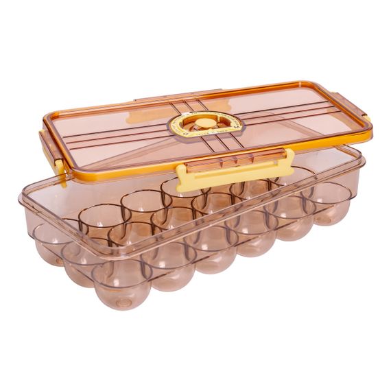 Лоток для яиц пластиковый на 18 ячеек 32.5х18х8 см Коричневый HP-27-1 | Зображення 4