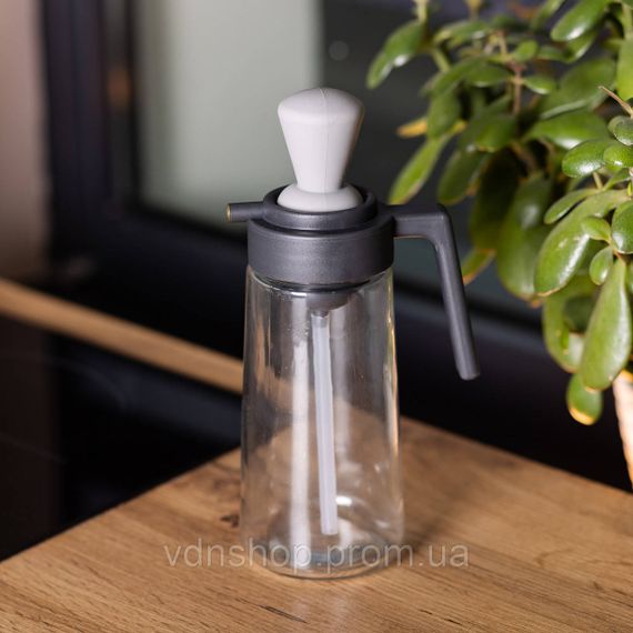 Бутылка для масла с дозатором 550 мл стеклянная бутылка для оливкового и подсолнечного масла HP-1350 | Зображення 4